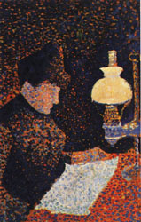 Woman by Lamplight